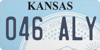 KS license plate 046ALY
