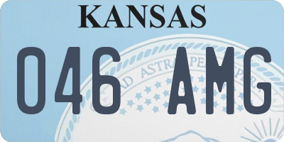 KS license plate 046AMG