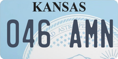 KS license plate 046AMN