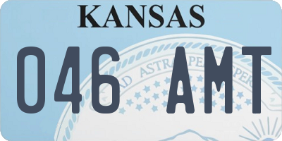 KS license plate 046AMT