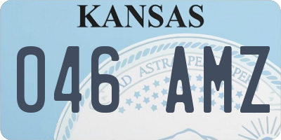 KS license plate 046AMZ