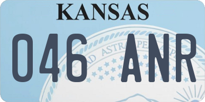 KS license plate 046ANR