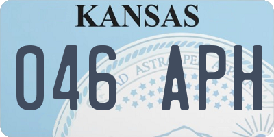 KS license plate 046APH