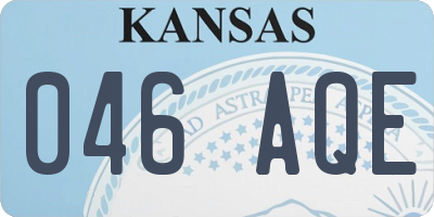 KS license plate 046AQE