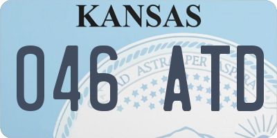 KS license plate 046ATD