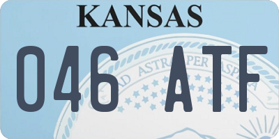 KS license plate 046ATF