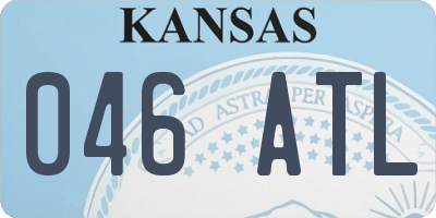 KS license plate 046ATL