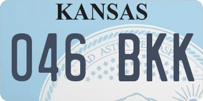 KS license plate 046BKK