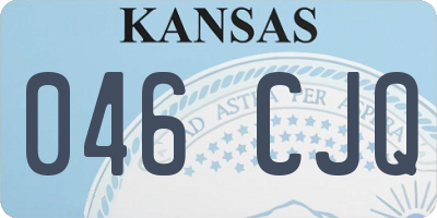 KS license plate 046CJQ