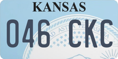 KS license plate 046CKC