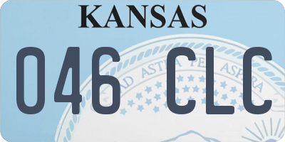 KS license plate 046CLC