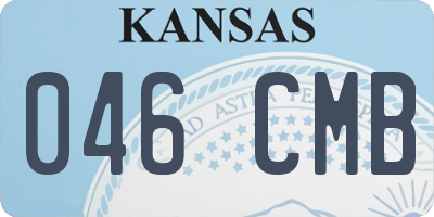 KS license plate 046CMB