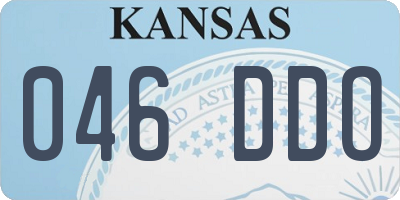 KS license plate 046DDO