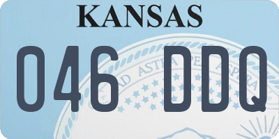 KS license plate 046DDQ