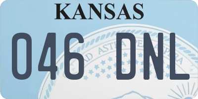 KS license plate 046DNL