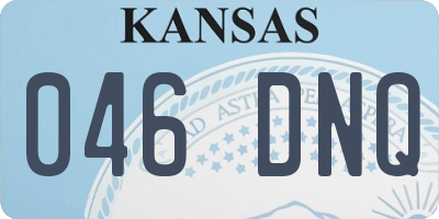 KS license plate 046DNQ