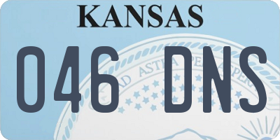 KS license plate 046DNS
