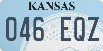 KS license plate 046EQZ