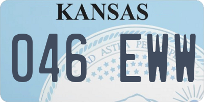 KS license plate 046EWW