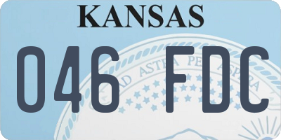 KS license plate 046FDC