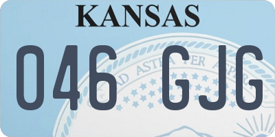 KS license plate 046GJG