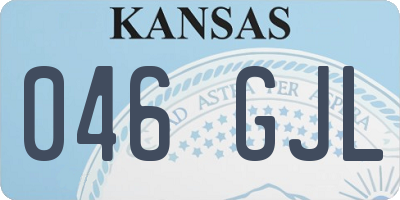 KS license plate 046GJL