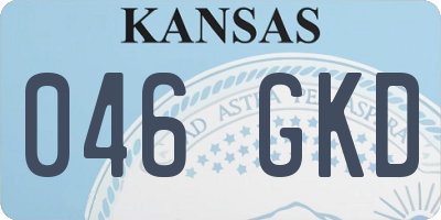 KS license plate 046GKD