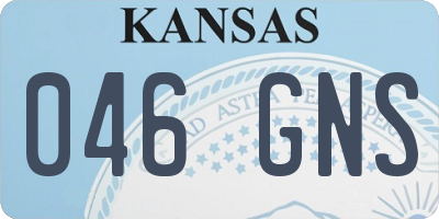 KS license plate 046GNS