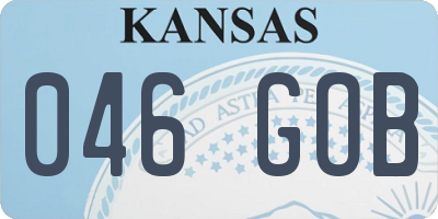 KS license plate 046GOB