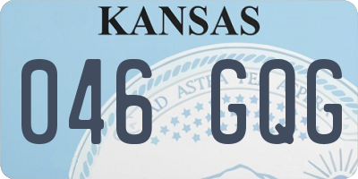 KS license plate 046GQG