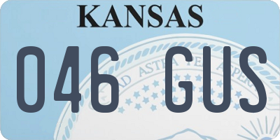 KS license plate 046GUS
