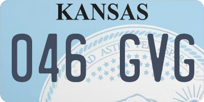 KS license plate 046GVG