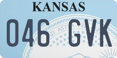 KS license plate 046GVK