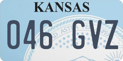 KS license plate 046GVZ