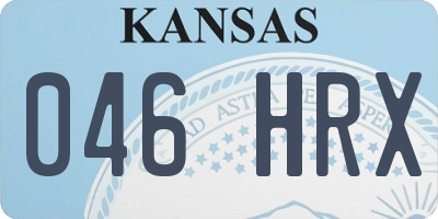 KS license plate 046HRX