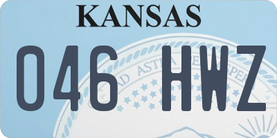 KS license plate 046HWZ