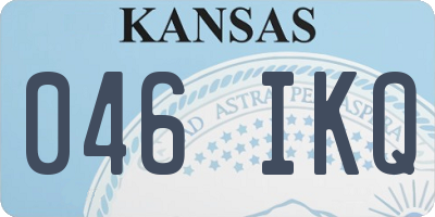 KS license plate 046IKQ