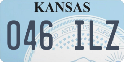 KS license plate 046ILZ