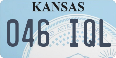 KS license plate 046IQL