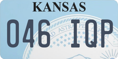 KS license plate 046IQP