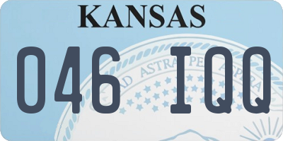 KS license plate 046IQQ