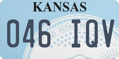 KS license plate 046IQV