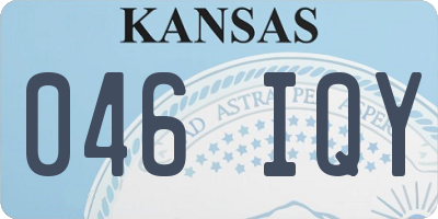 KS license plate 046IQY