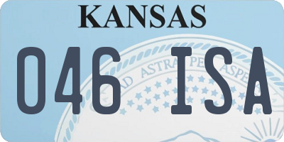 KS license plate 046ISA