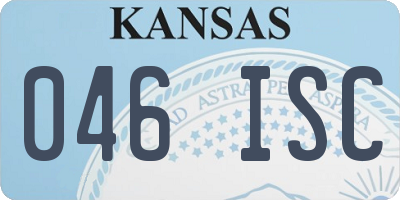 KS license plate 046ISC