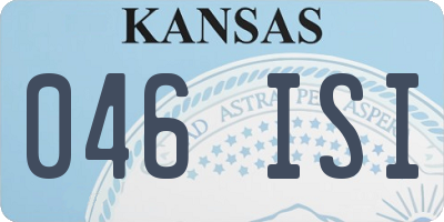 KS license plate 046ISI