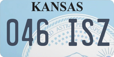 KS license plate 046ISZ