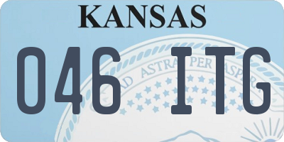 KS license plate 046ITG