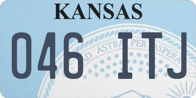 KS license plate 046ITJ