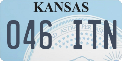 KS license plate 046ITN
